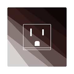 Image showing USA Electrical Socket Icon