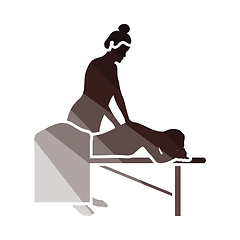 Image showing Woman Massage Icon