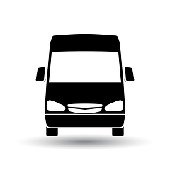 Image showing Van icon front view