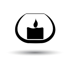 Image showing Candle In Glass Icon