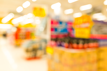 Image showing Defocused of supermarket store