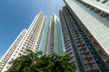 Image showing High rise apartment building to the sky