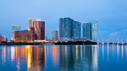 Image showing Macao city at night