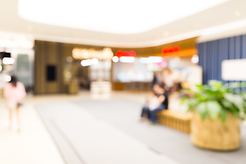 Image showing Blur view of shopping mall