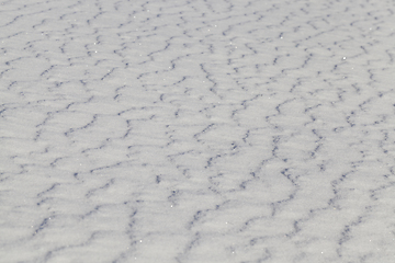 Image showing wavy snowy surface