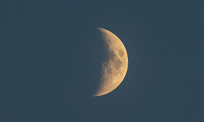 Image showing Crescent moon in dark background