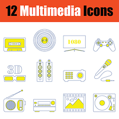 Image showing Multimedia  icon set