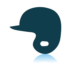 Image showing Baseball Helmet Icon