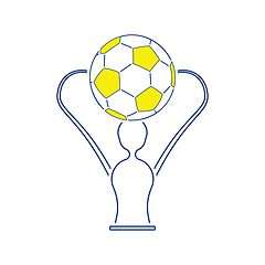 Image showing Icon of football cup