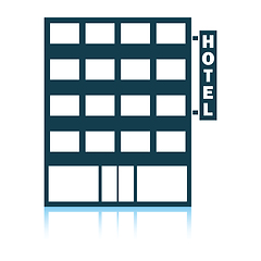 Image showing Hotel building icon