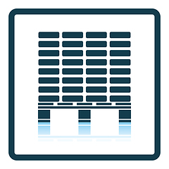 Image showing Icon of construction pallet 