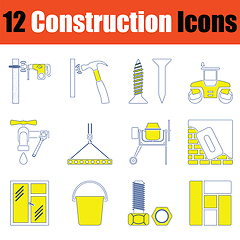 Image showing Construction icon set