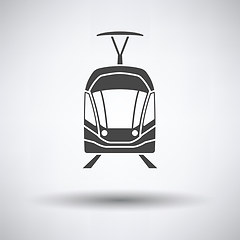Image showing Tram icon front view