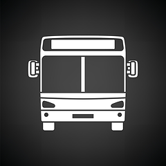 Image showing City bus icon front view
