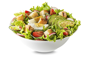 Image showing Chicken salad avocado 