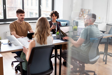 Image showing business team or startuppers working at office