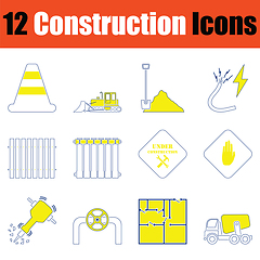 Image showing Construction icon set