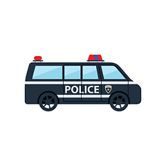 Image showing Police van icon