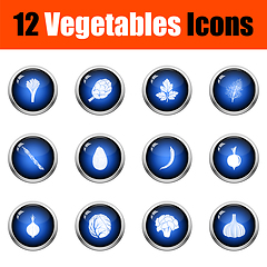 Image showing Vegetables Icon Set