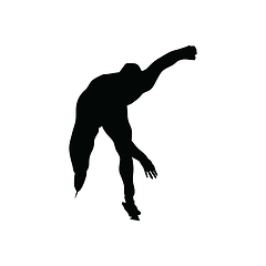 Image showing Skating man silhouette