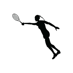 Image showing Tennis silhouette