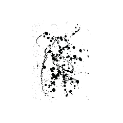 Image showing Abstract grunge blobs background