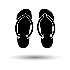 Image showing Spa Slippers Icon