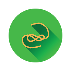 Image showing Flat design icon of rope