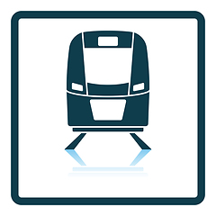 Image showing Train icon front view