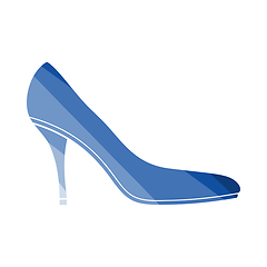 Image showing Middle Heel Shoe Icon
