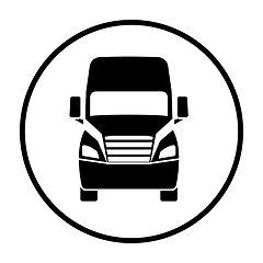 Image showing Truck icon front view