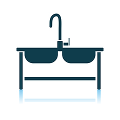 Image showing Double Sink Icon