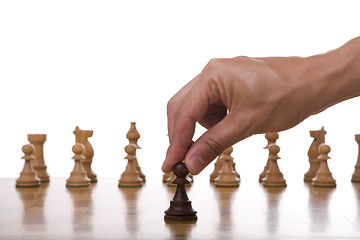 Image showing Moving the pawn