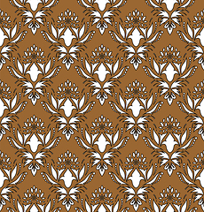 Image showing Damask Seamless Outline Pattern