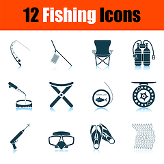 Image showing Fishing Icon Set