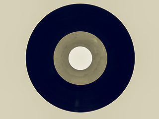 Image showing Vintage looking Vinyl record 45 rpm