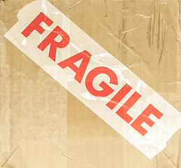 Image showing Vintage looking Fragile picture