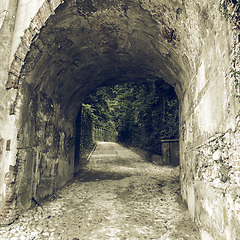 Image showing Vintage looking Tunnel