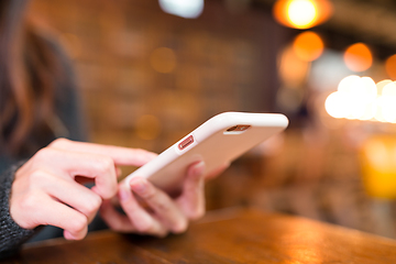 Image showing Woman use of mobile phone