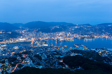 Image showing Nagasaki city night