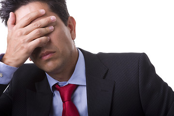 Image showing Businessman headache