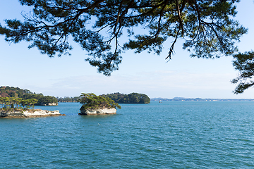 Image showing Island in Matsushima Bay of Japan