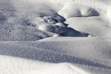 Image showing snow drifts