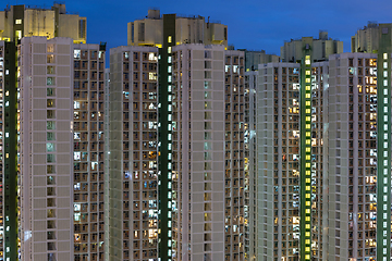 Image showing Skyscraper at night