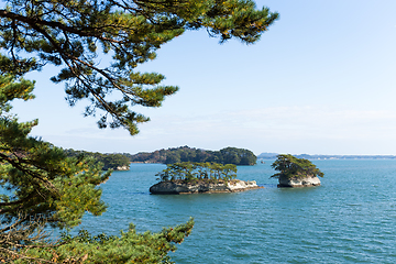 Image showing Japanese Matsushima with sunshine