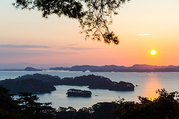 Image showing Matsushima during sunrise