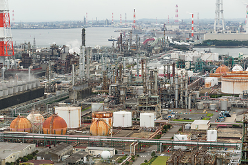 Image showing Industrial district in Yokkaichi city 