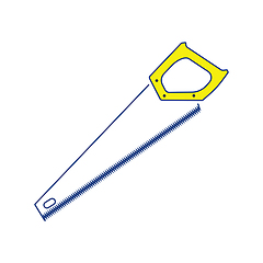 Image showing Icon of hand saw