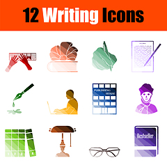 Image showing Writing Icon Set