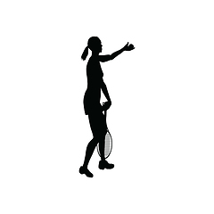 Image showing Tennis silhouette